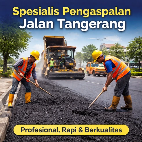 spesialis pengaspalan jalan tangerang